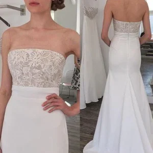 import placeholder for simple strapless mermaid long wedding dr 160220001