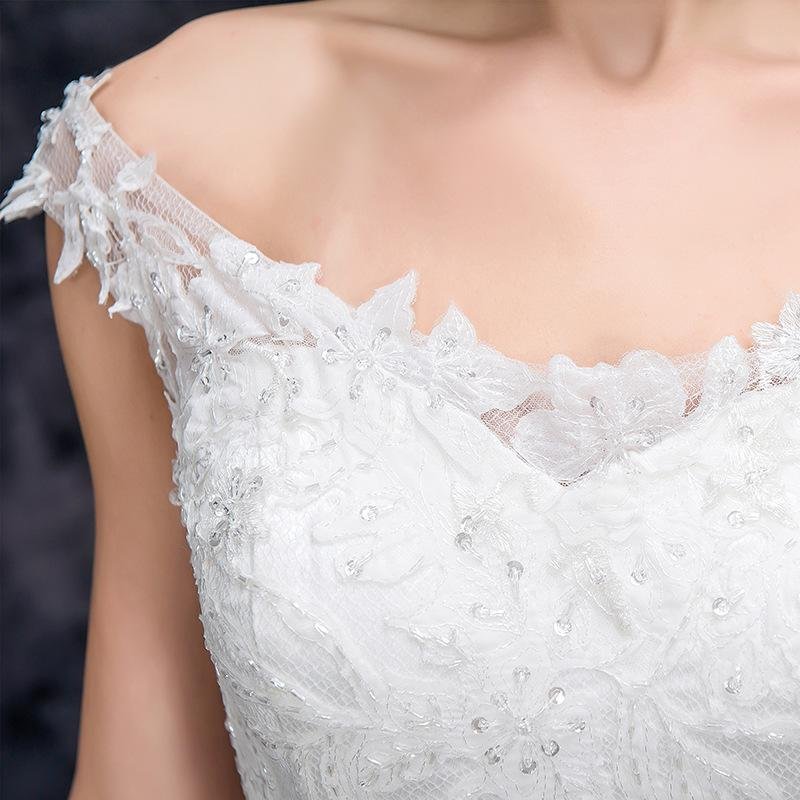 a line off the shoulder appliques tulle long wedding dress, bridal dresses dmq26 a line off the shoulder appliques tulle long wedding dress, bridal dresses dmq26