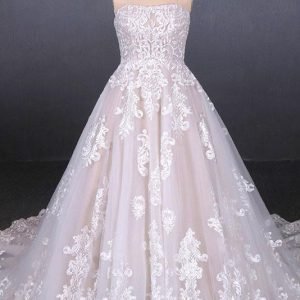 import placeholder for a line strapless lace appliques wedding 160220245