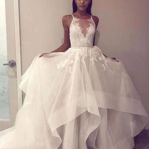 import placeholder for a line tulle appliques long prom dress o 160219901